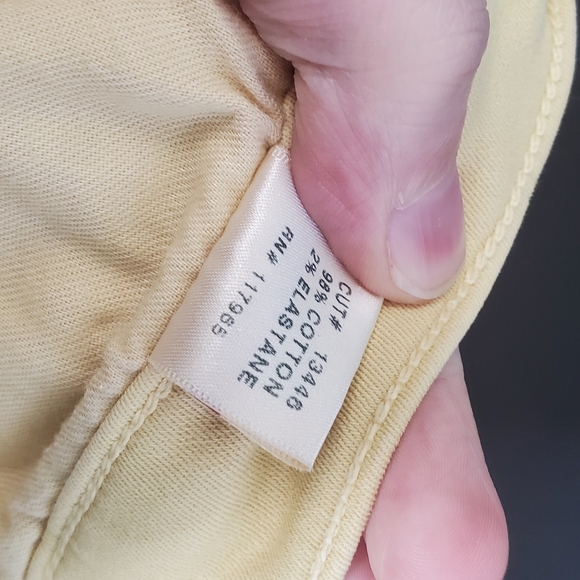 J BRAND Buttercup Yellow Mid-Rise Super Skinny Jeans Wash Acid Size 28 - Picture 11 of 12